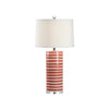 Chelsea House Orange Banded Table Lamp