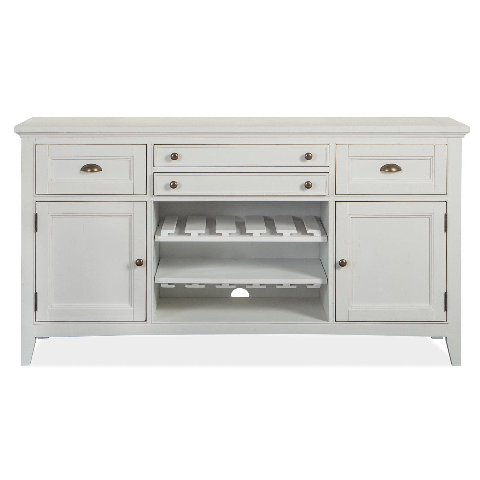 Magnussen Home Heron Cove Chalk White And Dovetail Grey Buffet