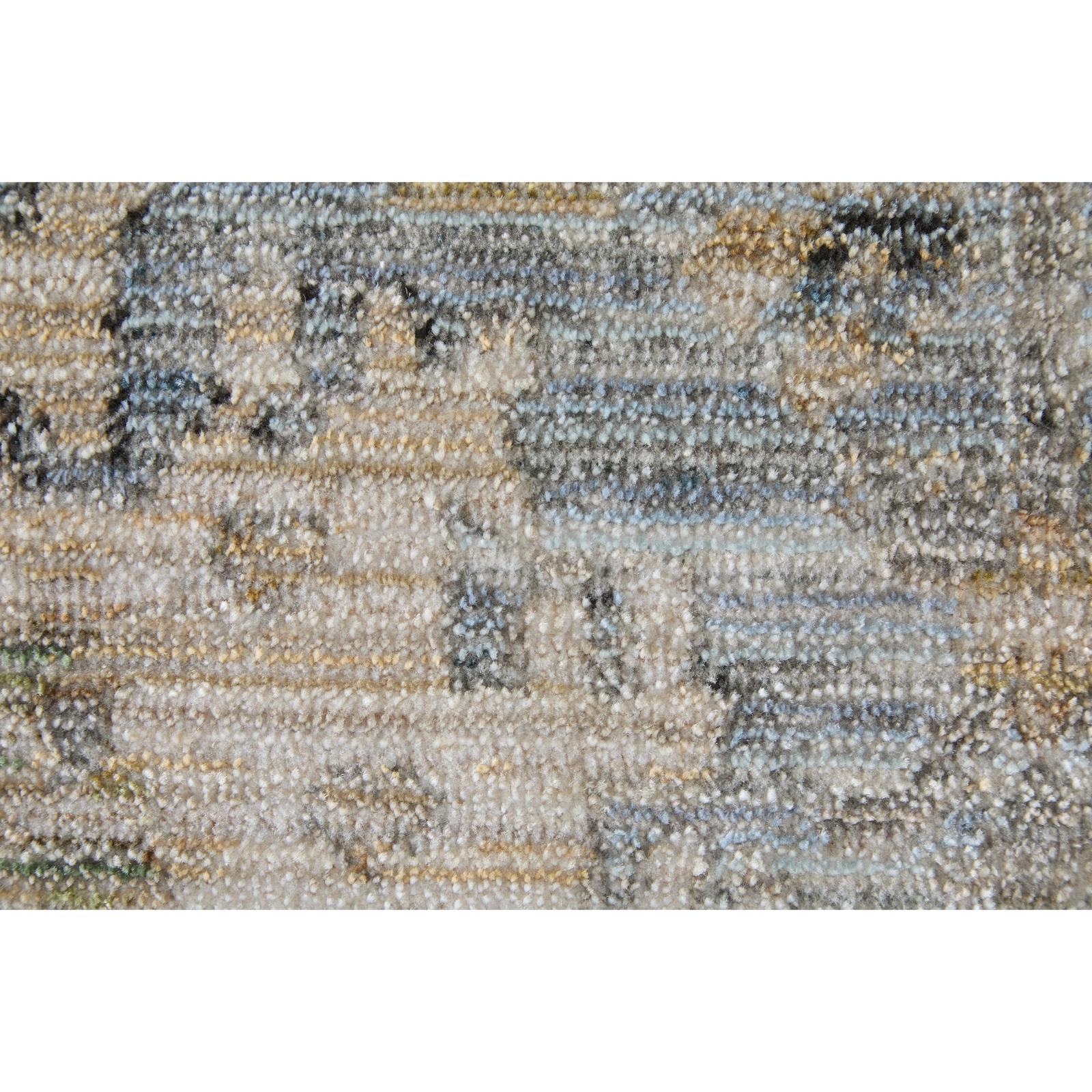 Feizy Augustine 39TZF Traditional Bordered, Blue/Ivory/Tan, Rug