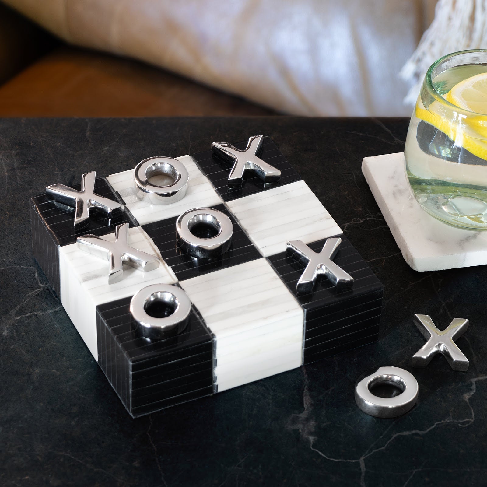 Regina Andrew Tic Tac Toe Flat Board With Nickel Pieces