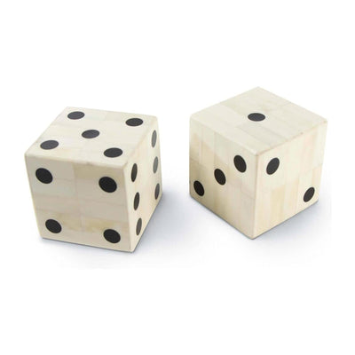 Regina Andrew Oversized Bone Gaming Dice Pair