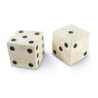Regina Andrew Oversized Bone Gaming Dice Pair