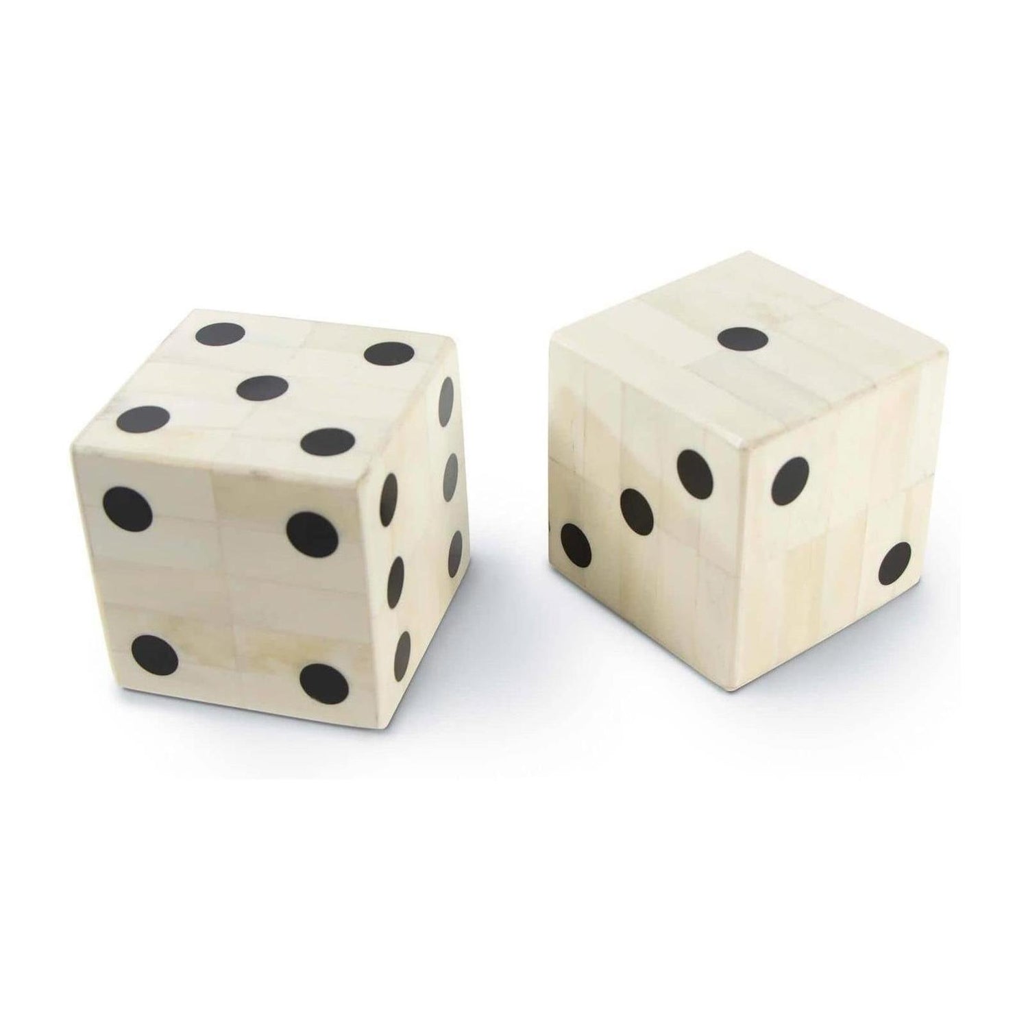 Regina Andrew Oversized Bone Gaming Dice Pair