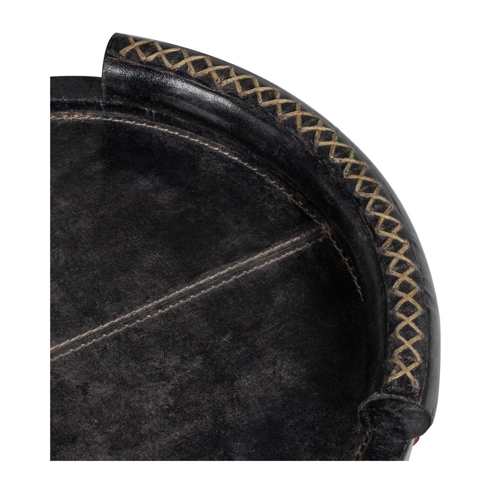 Regina Andrew Forte Oval Leather Tray