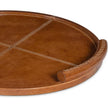 Regina Andrew Forte Round Leather Tray