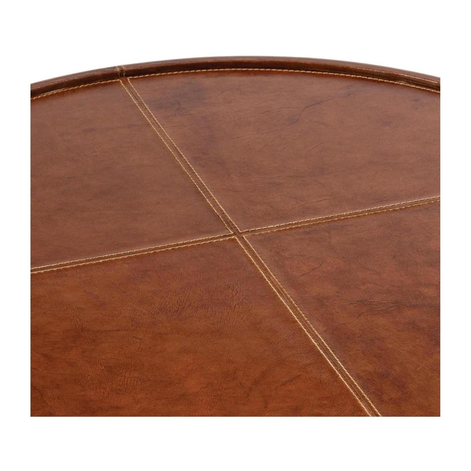 Regina Andrew Forte Round Leather Tray