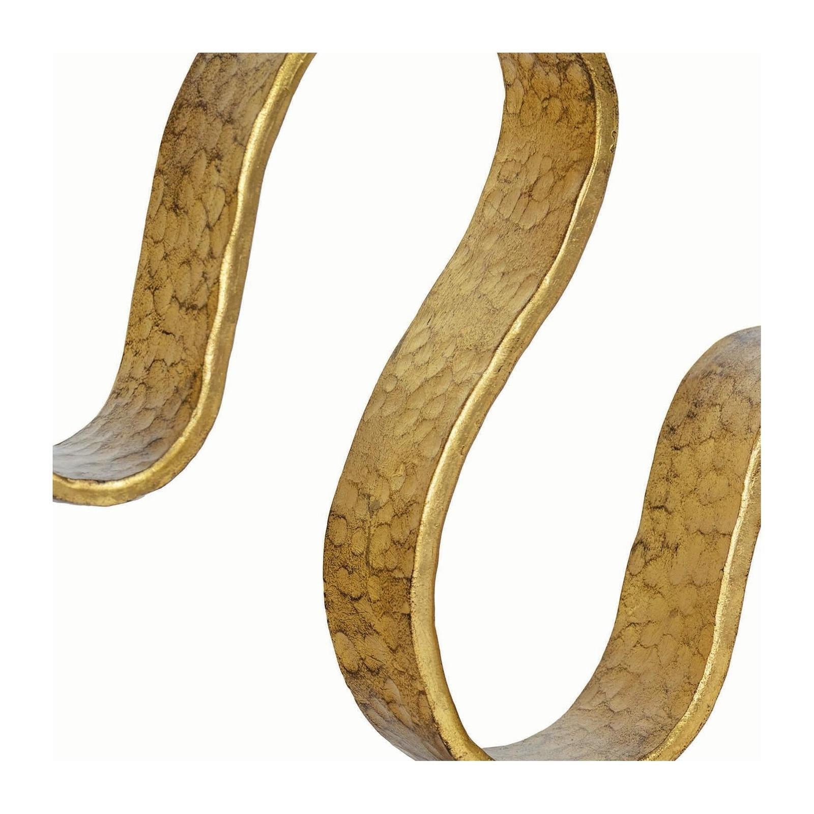 Wave Gold Wave Sculpture