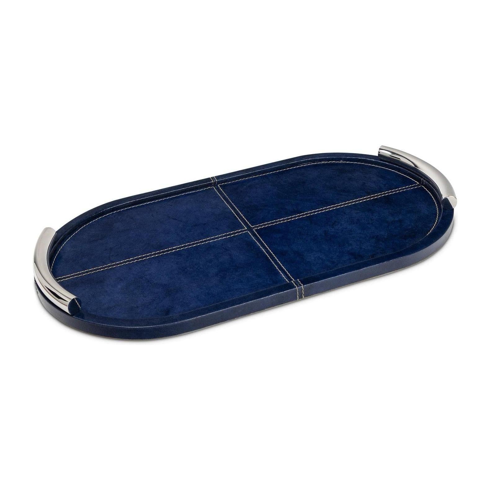 Regina Andrew Hayes Oval Leather Tray