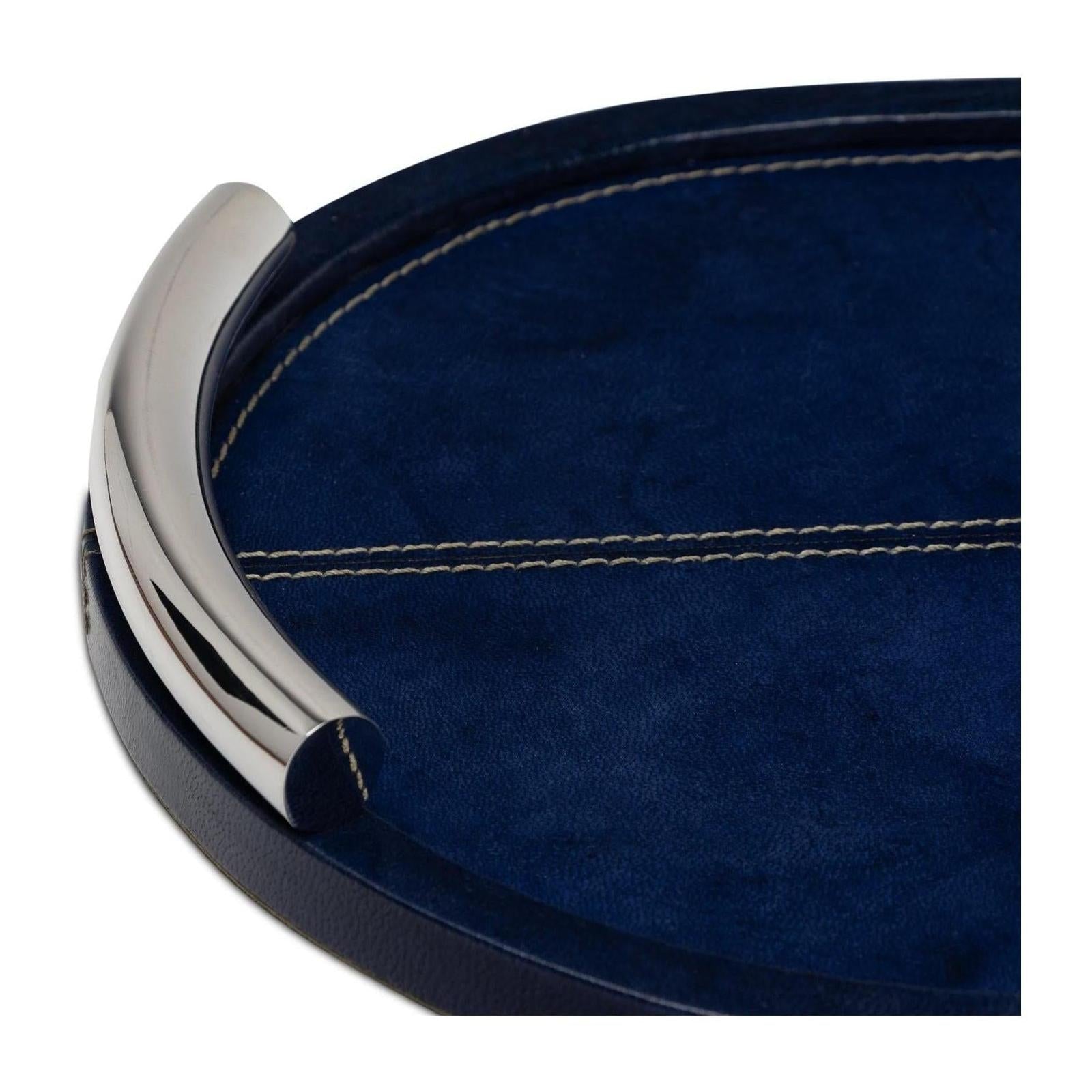 Regina Andrew Hayes Oval Leather Tray