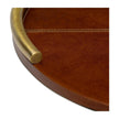 Regina Andrew Hayes Round Leather Tray