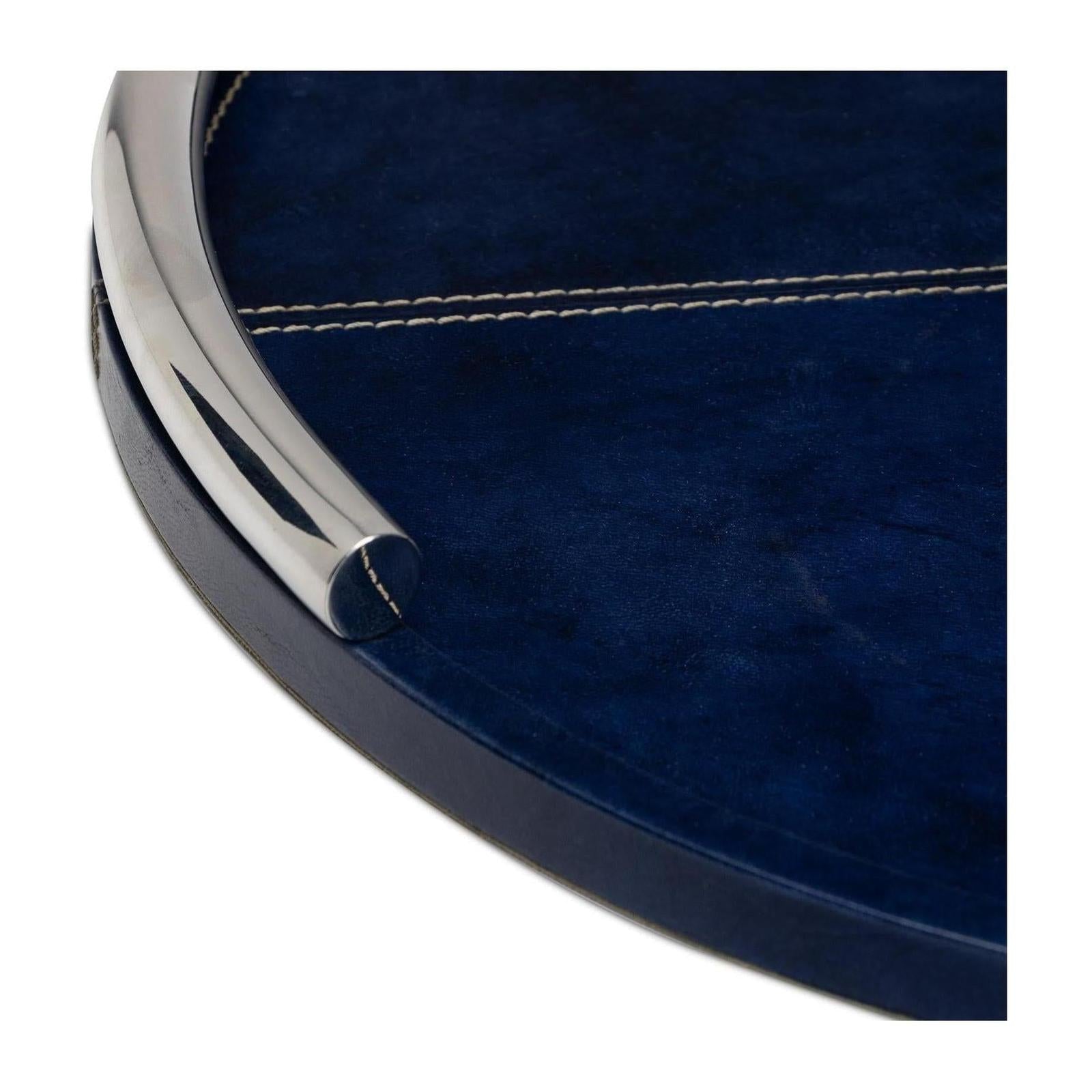 Regina Andrew Hayes Round Leather Tray