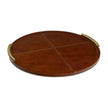 Regina Andrew Hayes Round Leather Tray