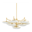 Hudson Valley Lighting Bregman 10 Light 44 inch Aged Brass Chandelier Ceiling Light