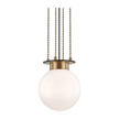 Hudson Valley Lighting Gunther 1 Light 11 inch Aged Old Bronze Pendant Ceiling Light