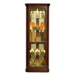 Pulaski Furniture PFC Curios Mirrored Curio 4 Shelf Corner Cabinet