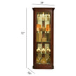 Pulaski Furniture PFC Curios Mirrored Curio 4 Shelf Corner Cabinet
