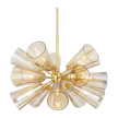 Hudson Valley Lighting Hartwood 15 Light 32 inch Aged Brass Chandelier Ceiling Light