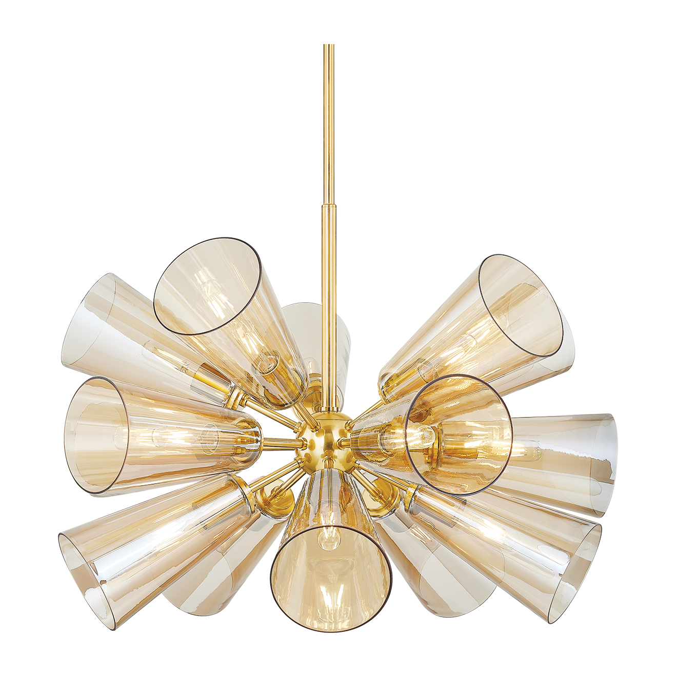 Hudson Valley Lighting Hartwood 15 Light 32 inch Aged Brass Chandelier Ceiling Light