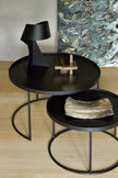Ethnicraft Tray Round Coffee Table Set