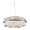 Corbett Chime 8 Light Silver Leaf Polished Stainless Chandelier Ceiling Light