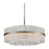 Corbett Chime 12 Light Silver Leaf Polished Stainless Chandelier Ceiling Light
