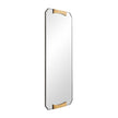 Arteriors Kris Rectangular Antique Brass Mirror