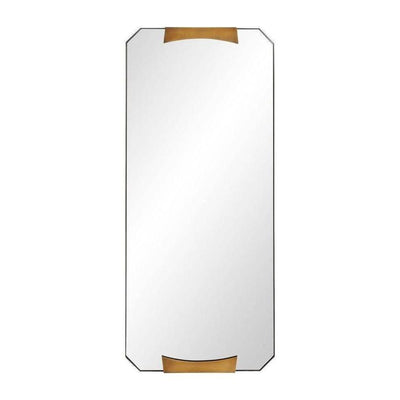Arteriors Kris Rectangular Antique Brass Mirror