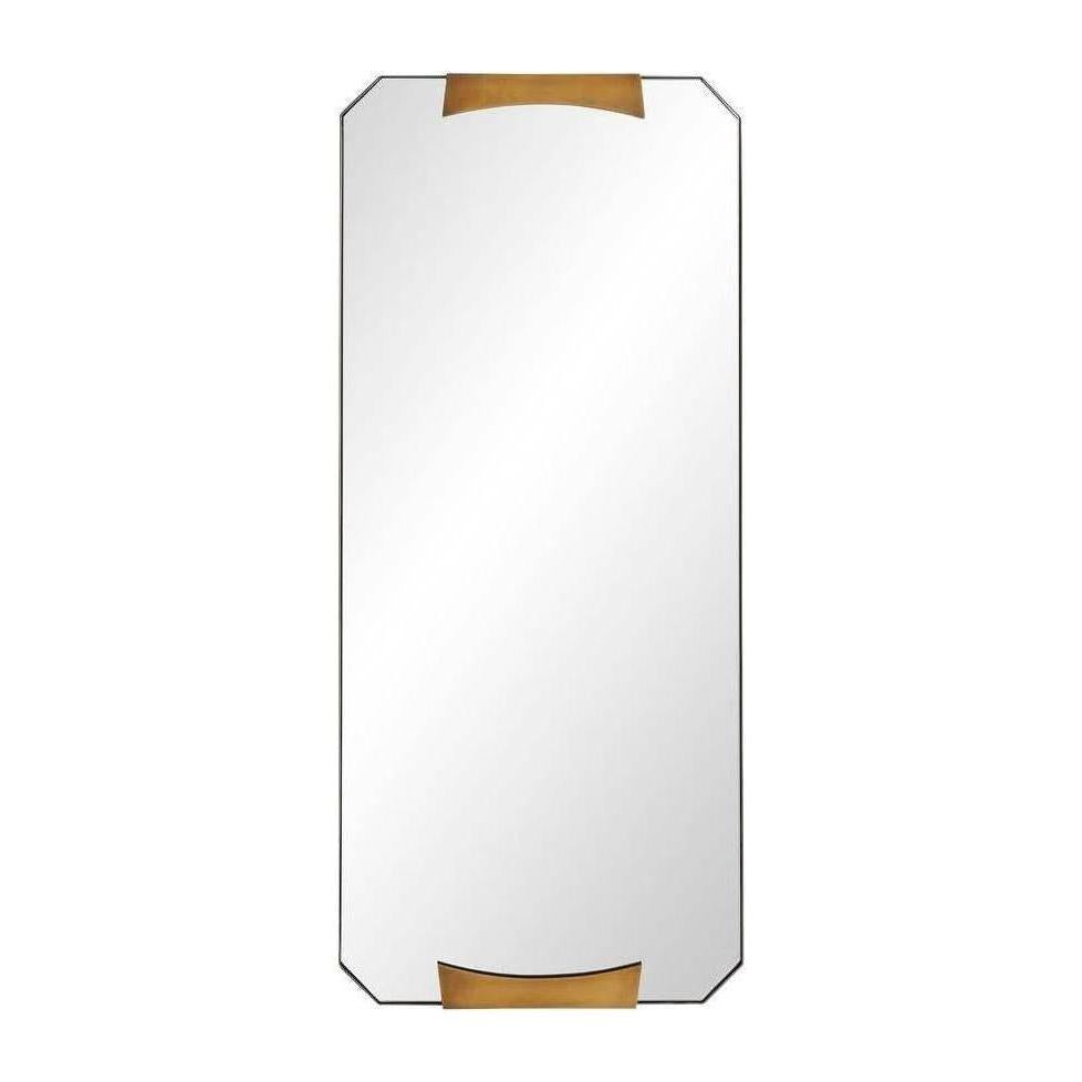 Arteriors Kris Rectangular Antique Brass Mirror