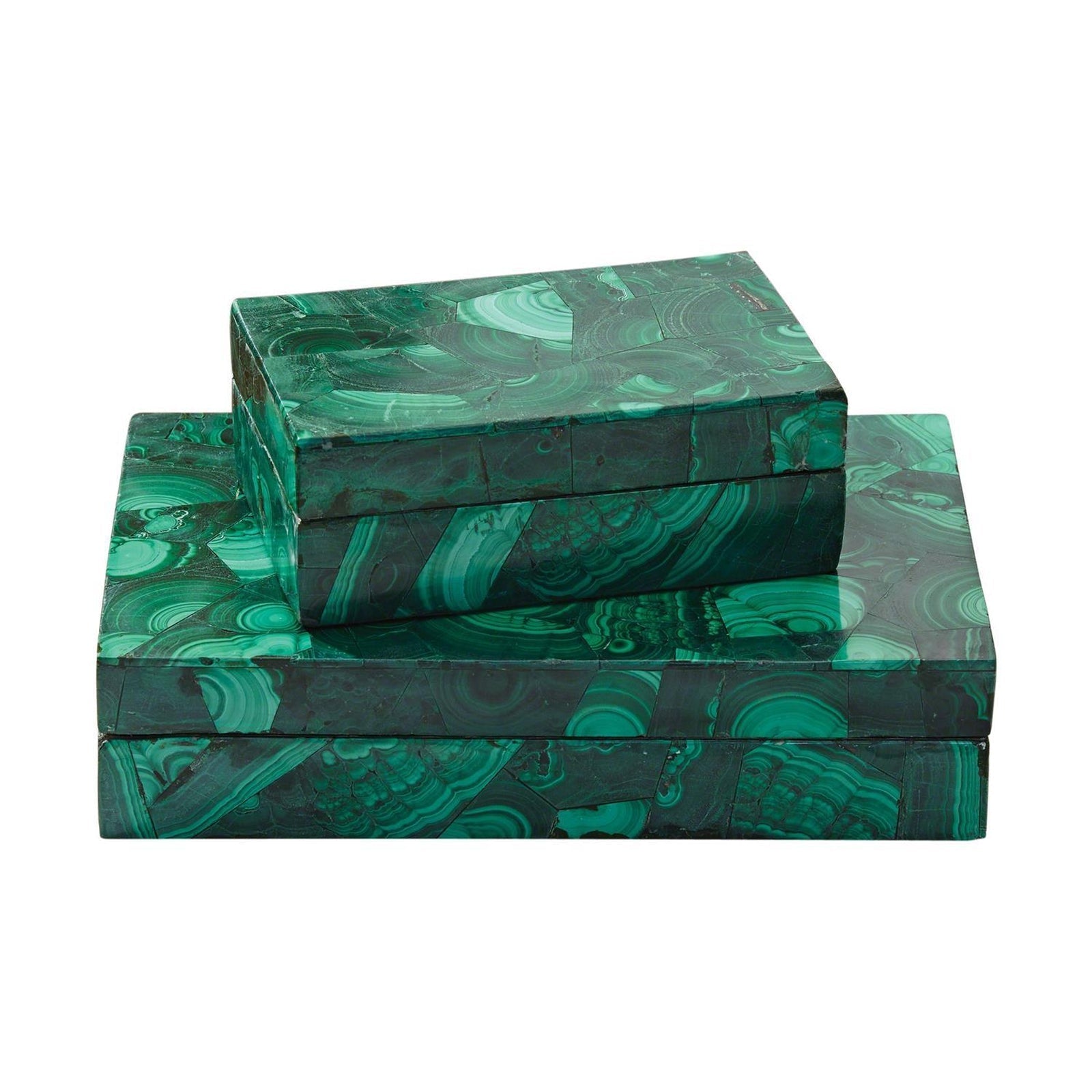 Global Views Malachite Stone Box
