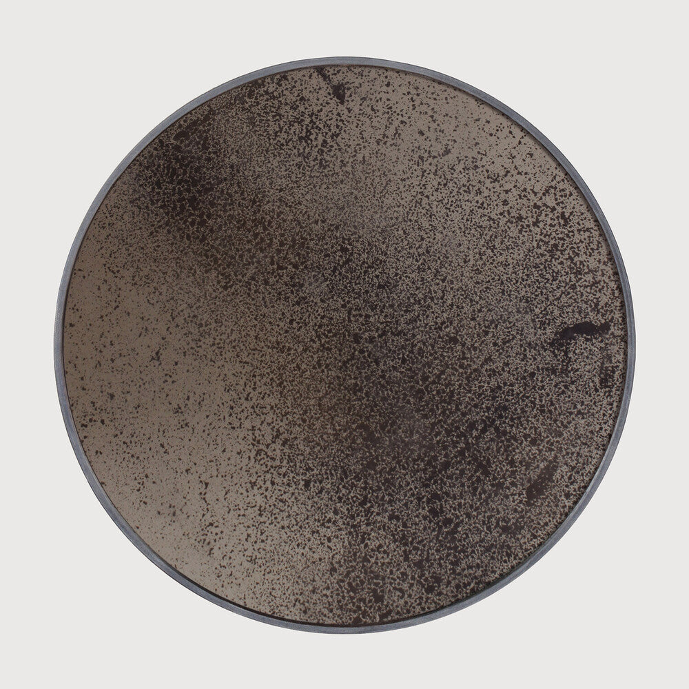 Ethnicraft Aged Round Wall Mirror