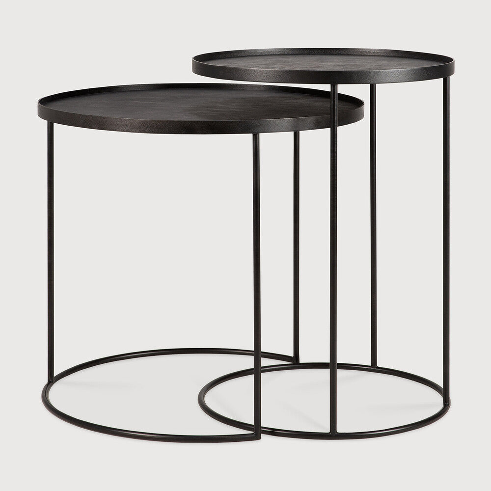 Ethnicraft Tray Side Table Set