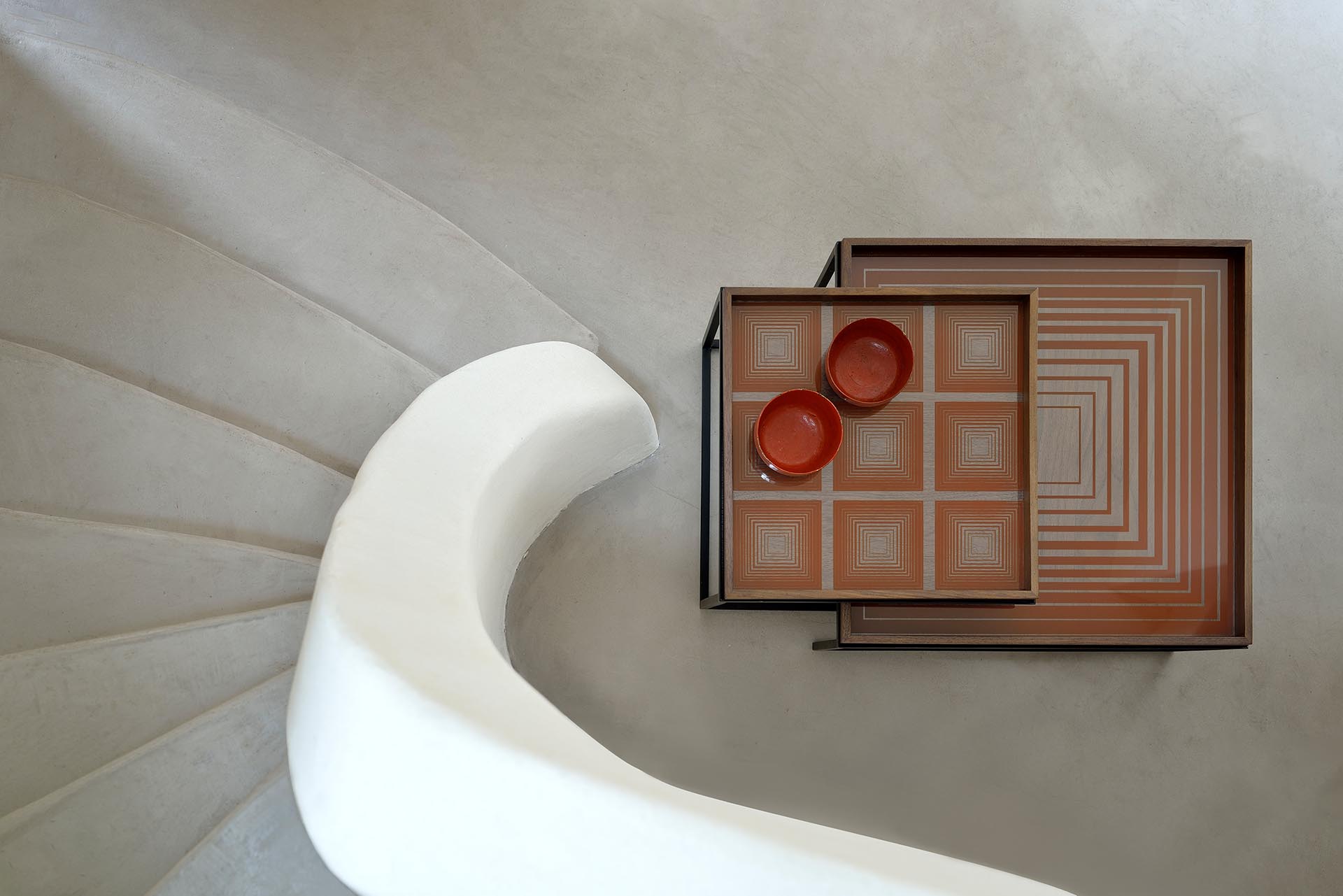 Ethnicraft Tray Square Coffee Table Set