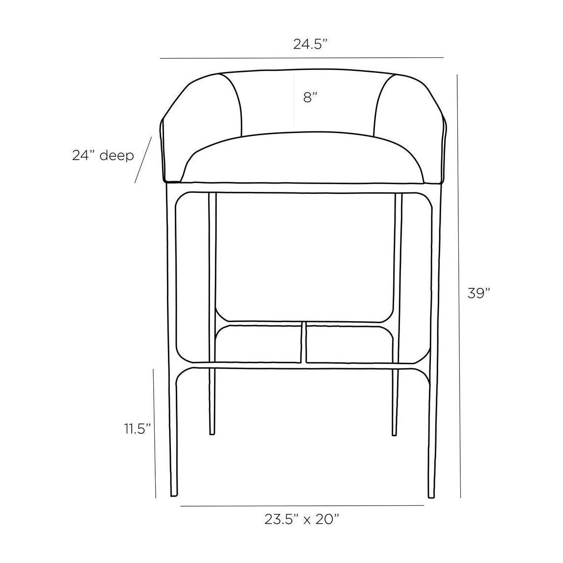 Arteriors Osbourne Bar Stool