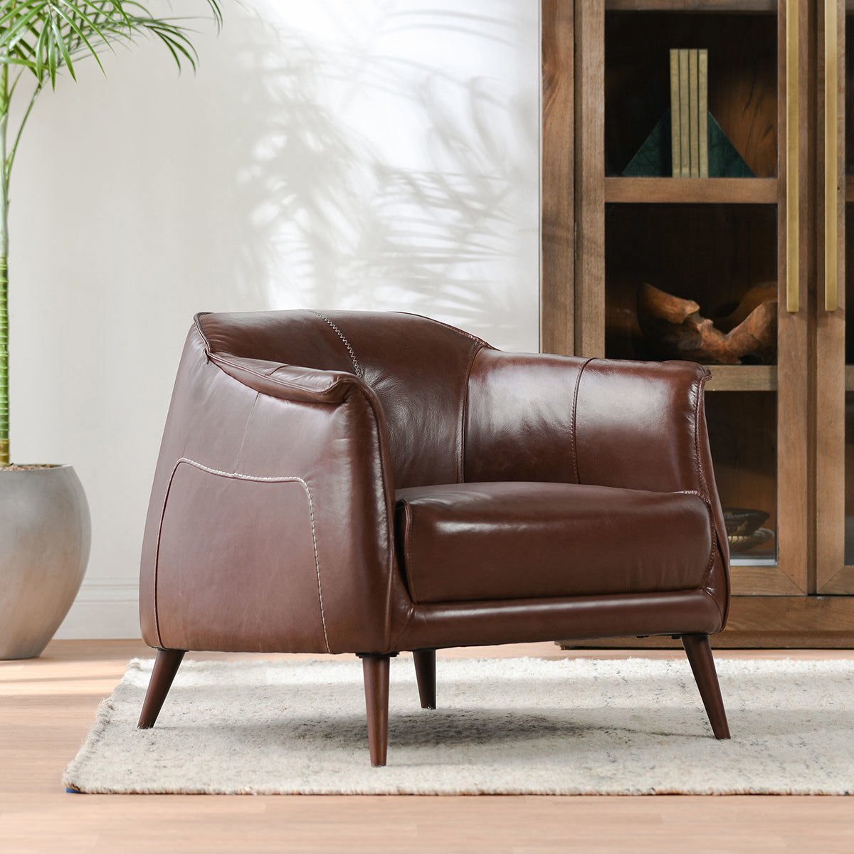 Classic Home Martel Leather Club Chair