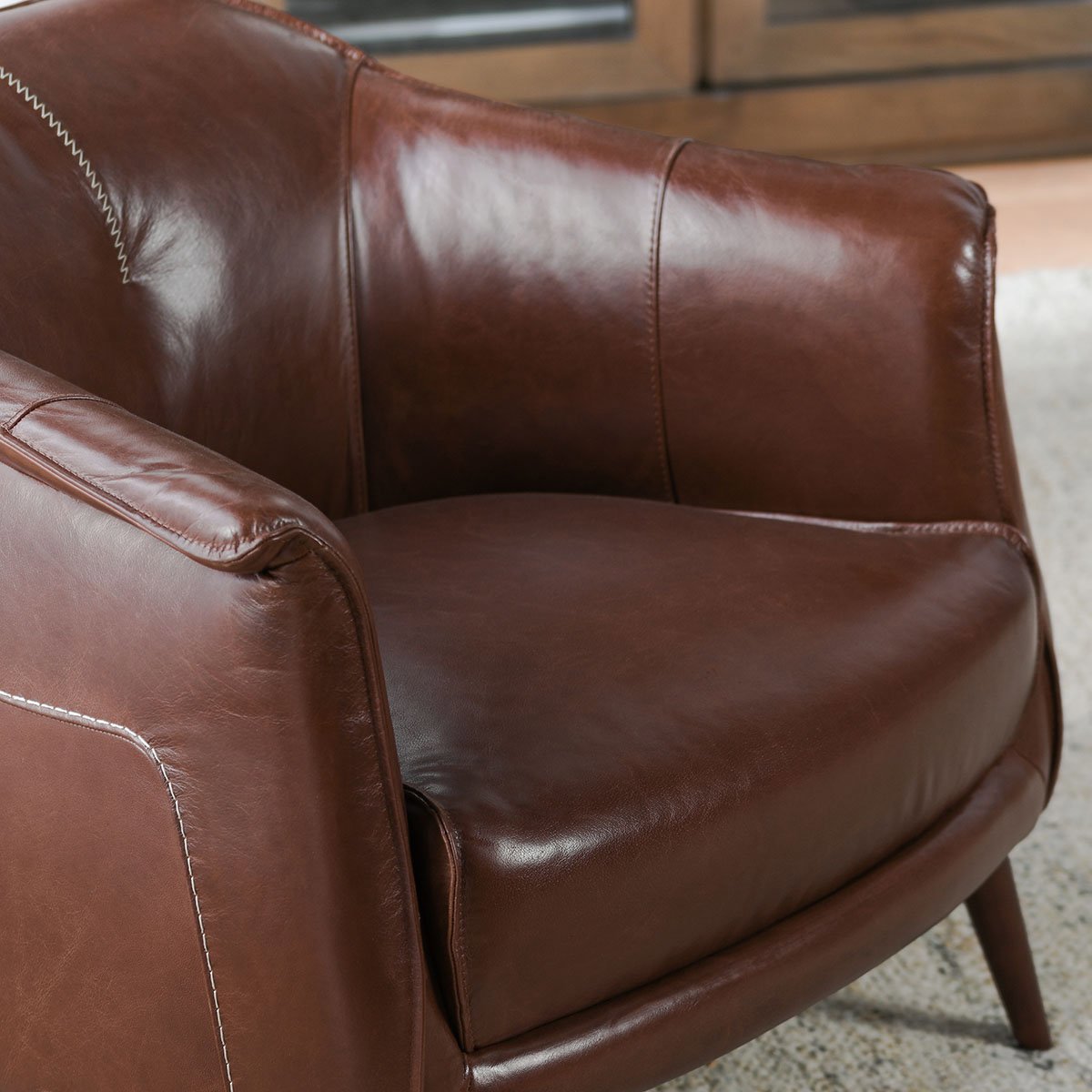 Classic Home Martel Leather Club Chair