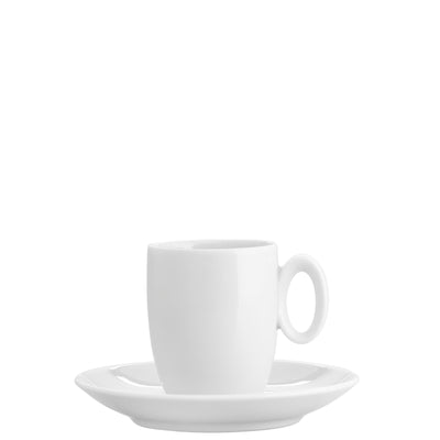 Vista Alegre Broadway White Coffee Cup and Saucer