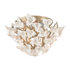 Corbett Lily 3 Light Stria Gold Leaf Flush Mount Ceiling Light Clearance