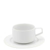 Vista Alegre Silk Road White Tea Cup and Saucer
