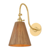 Hudson Valley Lighting Ruthin 1 Light Aged Brass Wall Sconce Wall Light