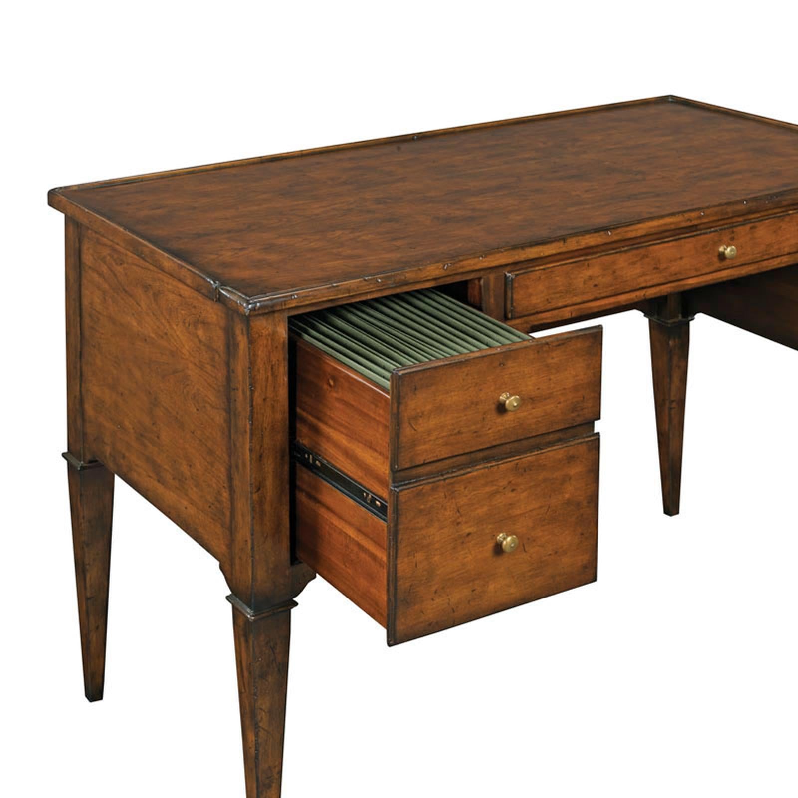 Woodbridge Furniture Marseille Writing Desk with Dual File Storage