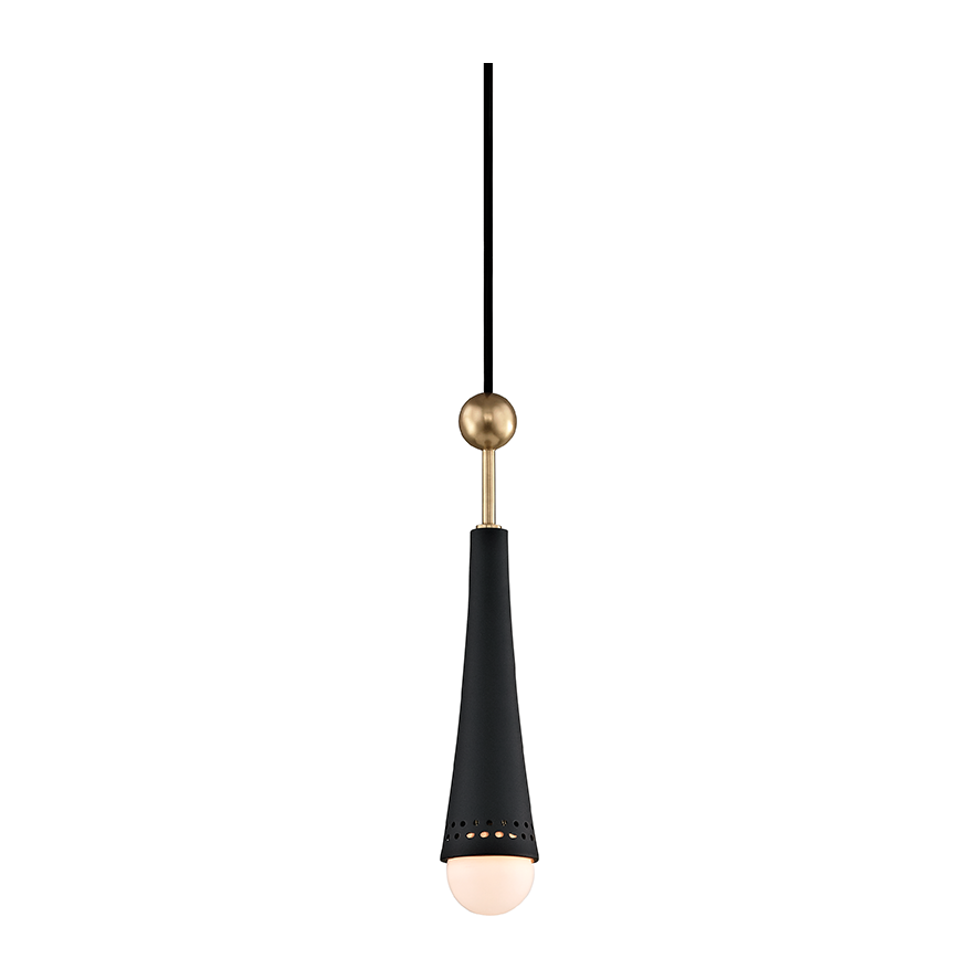 Hudson Valley Lighting Tupelo 1 Light 2.5 inch Aged Brass Pendant Ceiling Light