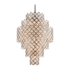 Corbett Tiara 17 Light Stria Gold Leaf/Stainless Steel Chandelier Ceiling Light Clearance
