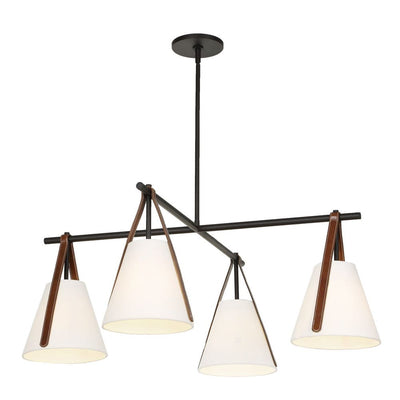 Uttermost Reins Accent Straps 4 Light Chandelier