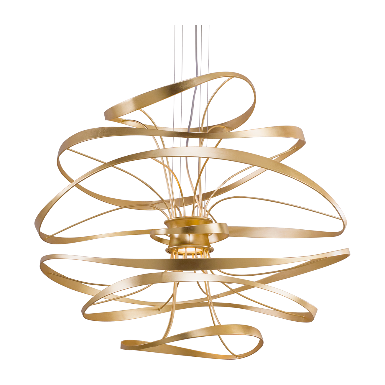 Corbett Calligraphy 2 Light Stainless Steel Chandelier Ceiling Light