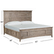 Magnussen Home Paxton Place Dovetail Grey Panel Bed