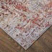 Feizy Pryor 39NGF Modern Watercolor in Red/Gray/Blue