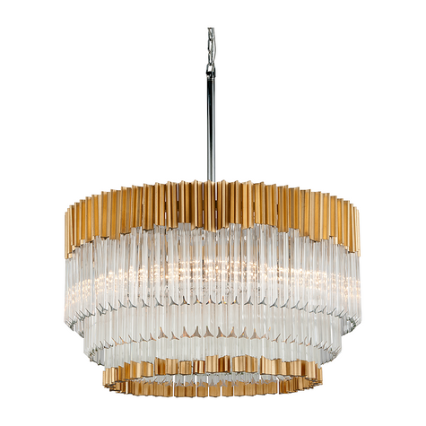 Corbett Charisma 8 Light Gold Leaf/Stainless Steel Chandelier Ceiling Light Clearance