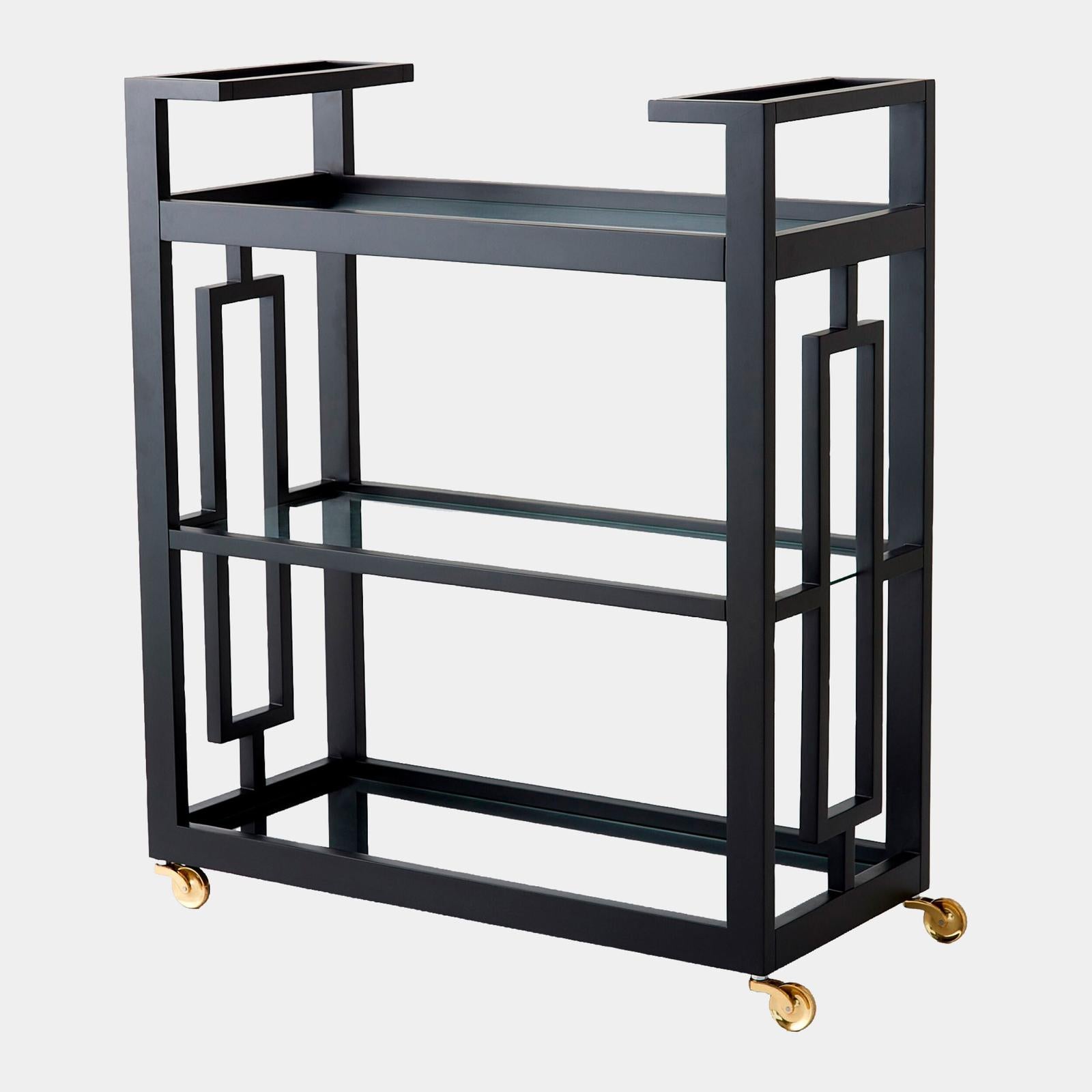 Global Views Grid Block Bar Cart