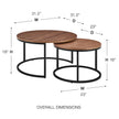 Euro Style Pierre Nesting Tables