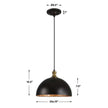 Uttermost Placuna 1 Light Bronze Pendant
